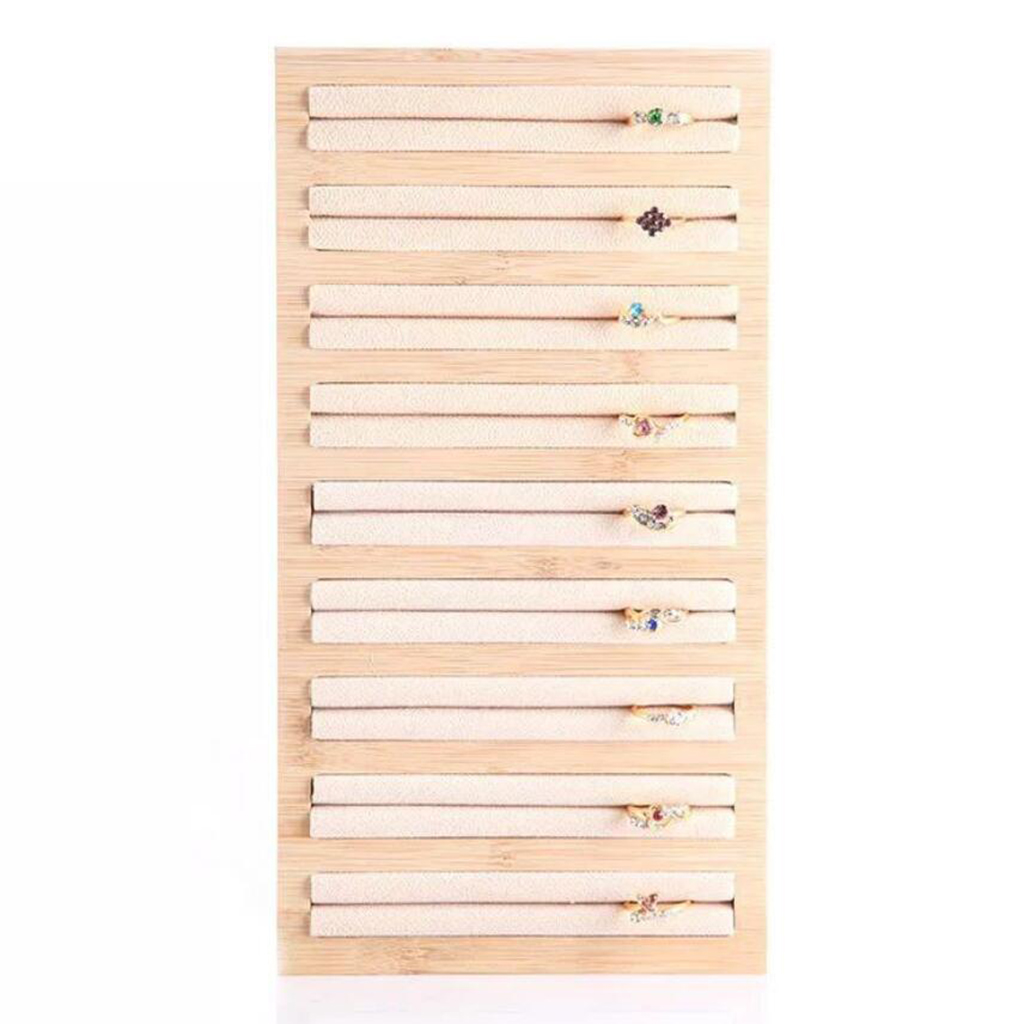 Details about   Wooden Jewelry Display Tray Multiple Rings Storage Holder for Window Displays 