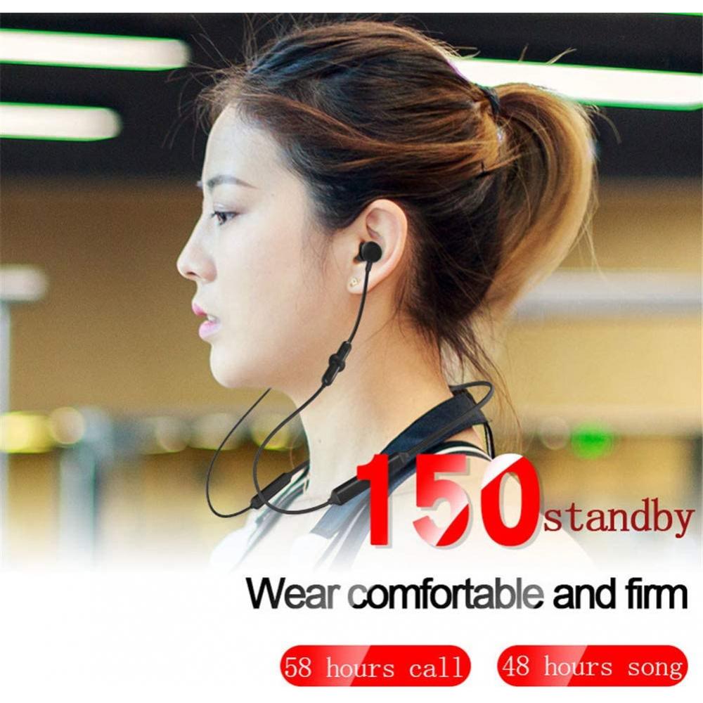 Q5 Bluetooth Headphones Magnetic V4.2 Earphones with Mic Microphone IPX5 Waterproof HD HiFi with Bass 48Hrs