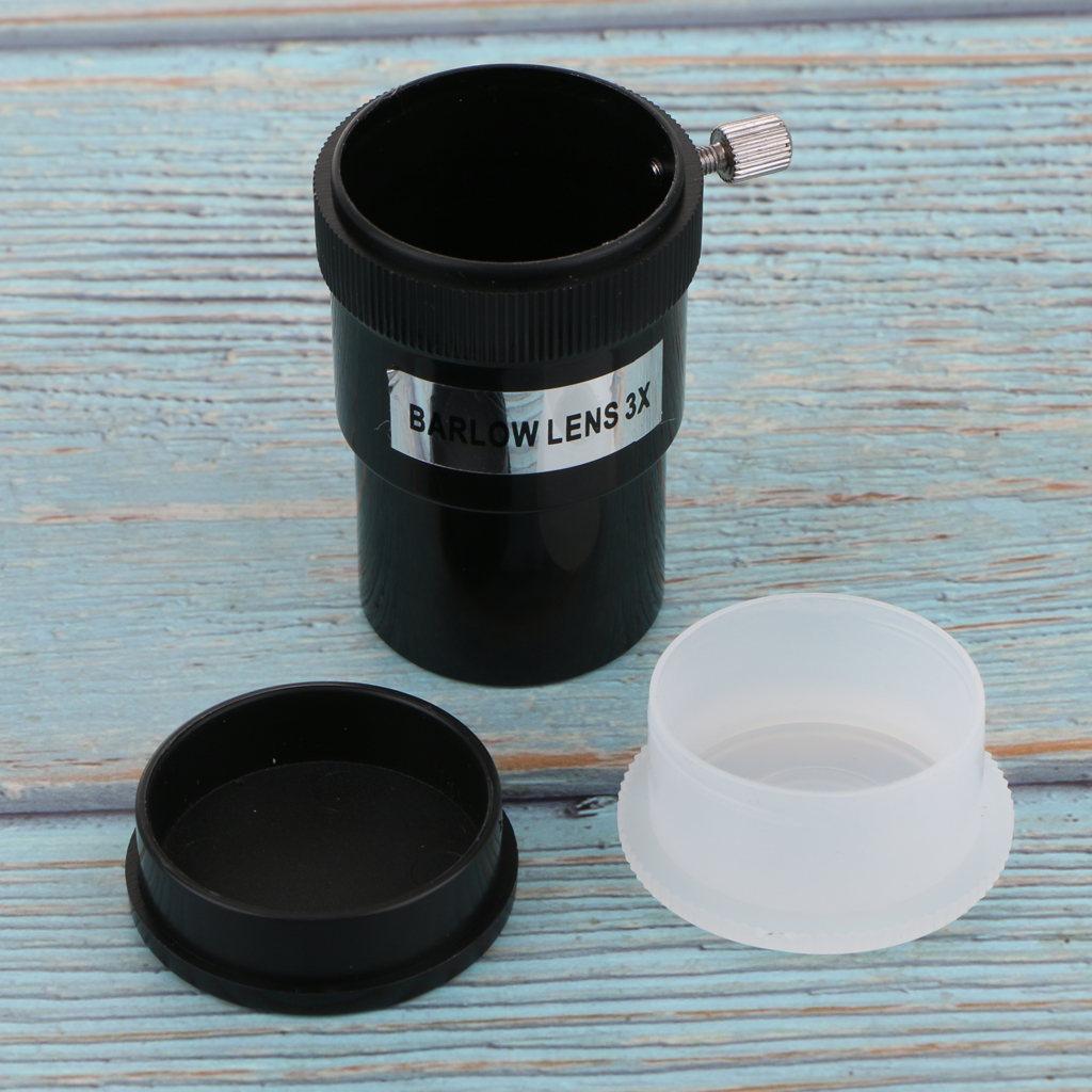 H HILABEE Lente Barlow Full Metal De 1,25 Pulgadas 5X con Revestimiento M/últiple para Oculares De Telescopio