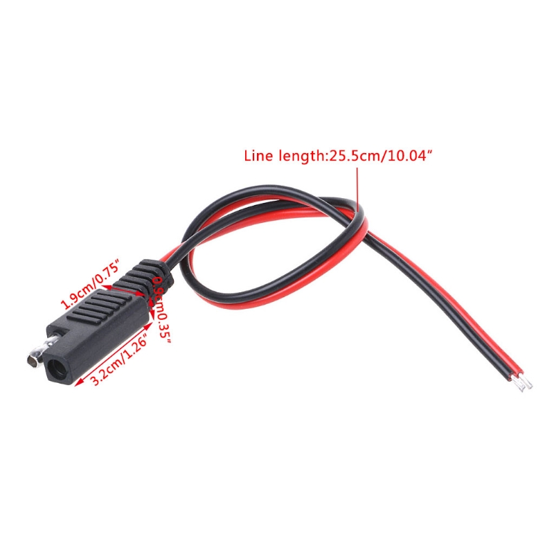 Description Picture 5 of itemSAE DIY Cable 18AWG DC Power Automotive Plug Extension Cord Cable Q1QC