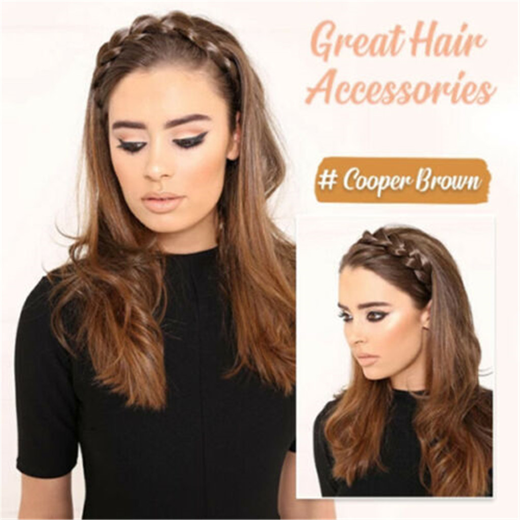 Vintage Braided Hair Band for Women & Girls