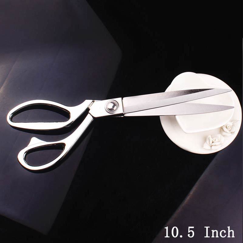 Description Picture 2 of itemProfessional Tailor High Quality Silver Scissor Sewing And Embroidery Fabric Leather Cutter Craft Scissors Stainless Steels