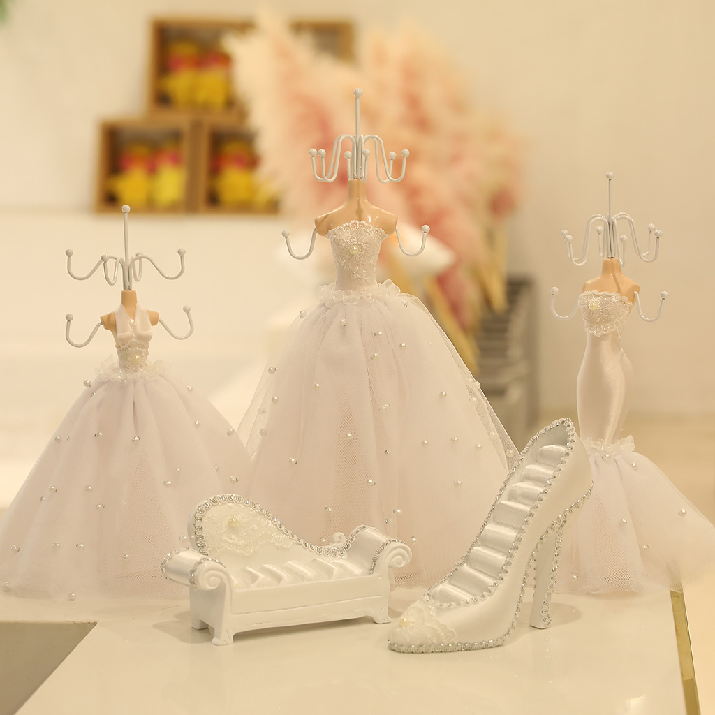 Details about   Dress Earrings Mannequin Jewelry Display Organizer Stand Wedding Party Decor 