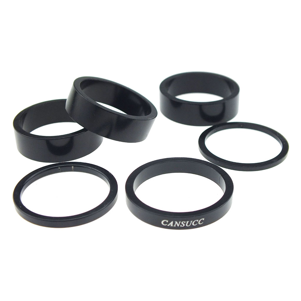 11PCS Stem Washers Carbon 6 Sizes Headset Spacers 1-1/8" MTB Bike Bicycle Fork 