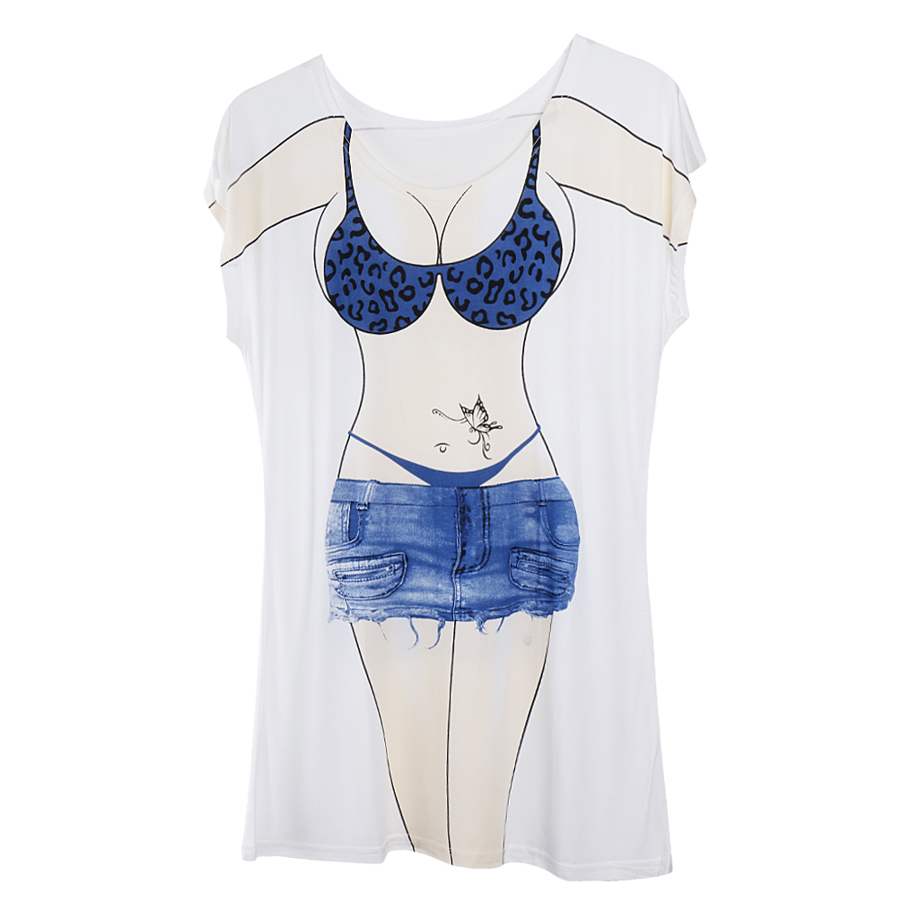 Novelty Young Girl 3d Print T-shirt Women's Fashion Cover-Ups Swimwear Bikini Hen Night Pajama Oversize T-Shirt Tee Novelty Young Girl 3d Print T-shirt Women's Fashion Cover-Ups Swimwear Bikini Hen Night Pajama Oversize T-Shirt Tee
