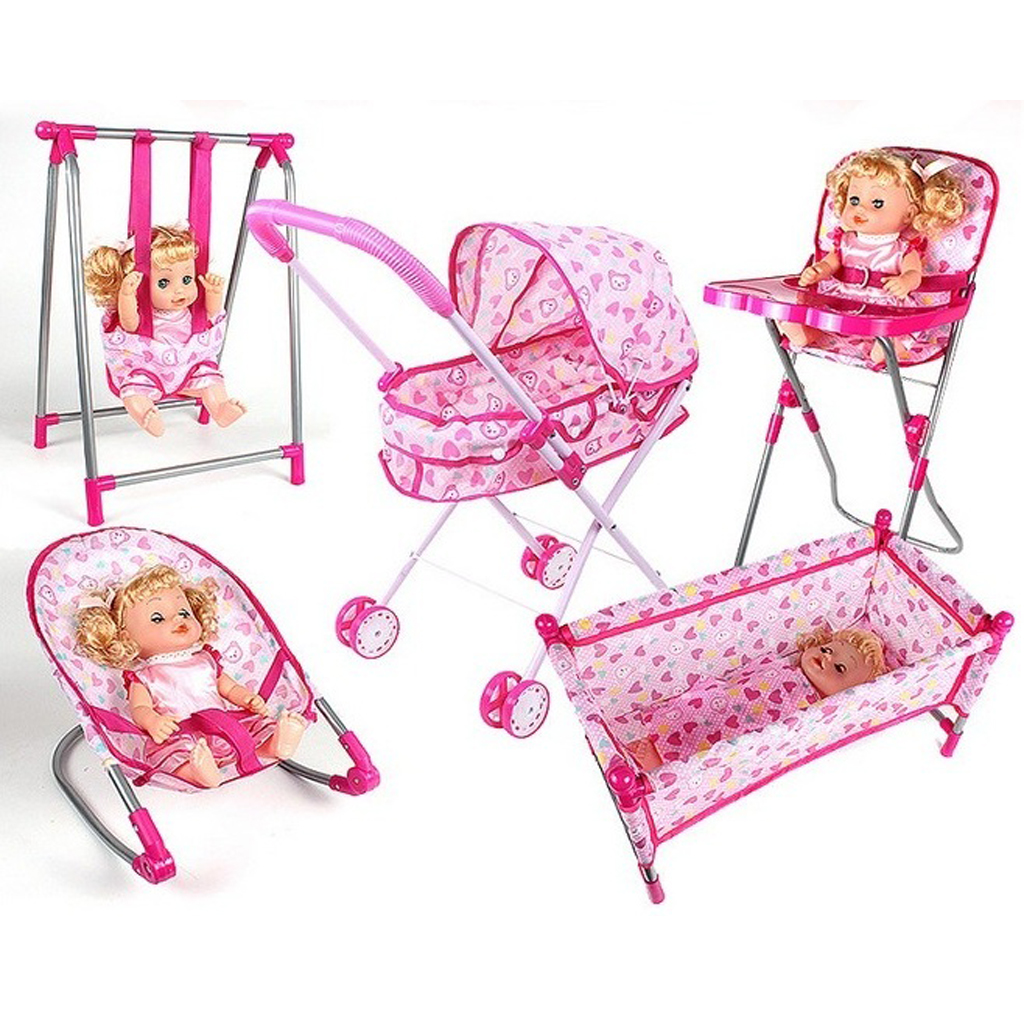 baby doll high chair and swing