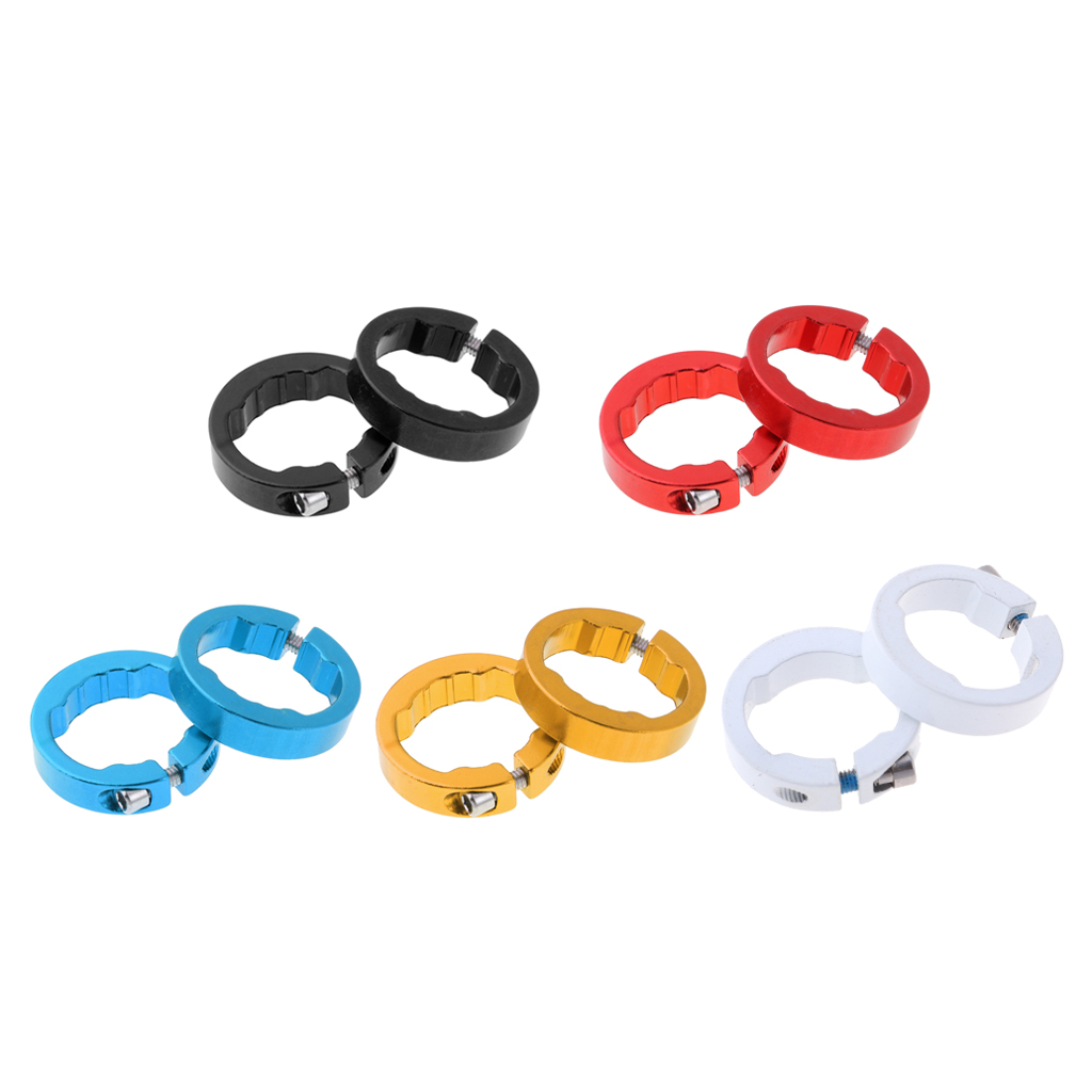 Bike Parts for Bicycle Grips 8mm Lock Rings Multi Colored Aluminum Alloy Stable 8mm Bike Grips Clamping Ring UXELY Lock Rings for Bicycle Handle Bars Grips