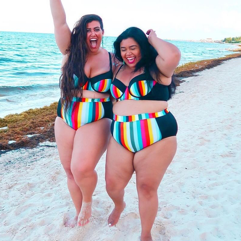 plus size women in bikinis