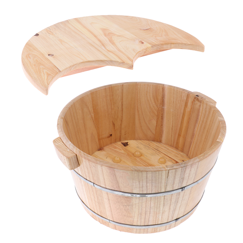 wooden foot soaking tub