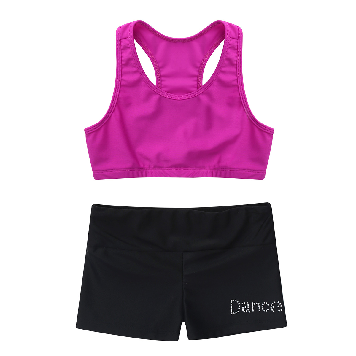 FEESHOW Girls Kids 2PCS Ballet Sport Dance Tank Top with Bottoms Set Outfits Gymnastic Leotard Dancing Swimwear