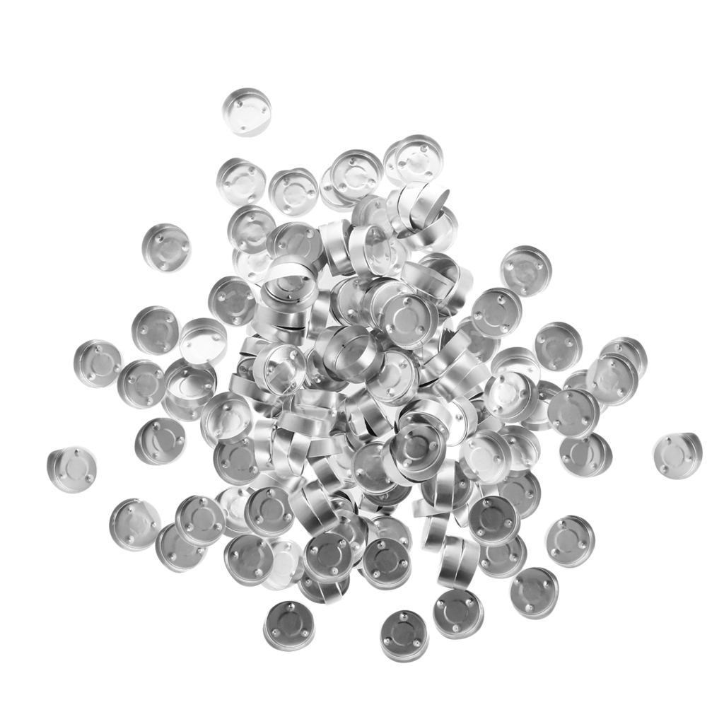 Description Picture 2 of itemWholesale 200 Pieces Aluminium Tea Light Empty Cups Case Containers for Tealight Candles Making Supplies - 2 Size Available