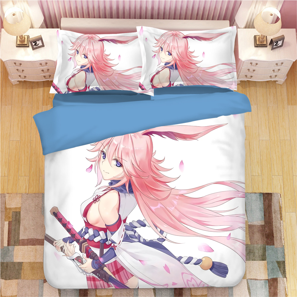 Details about   Bedding Comfort Bed Sheet Honkai Impact 3 Game Yae Sakura Soft Blanket 150*200cm 
