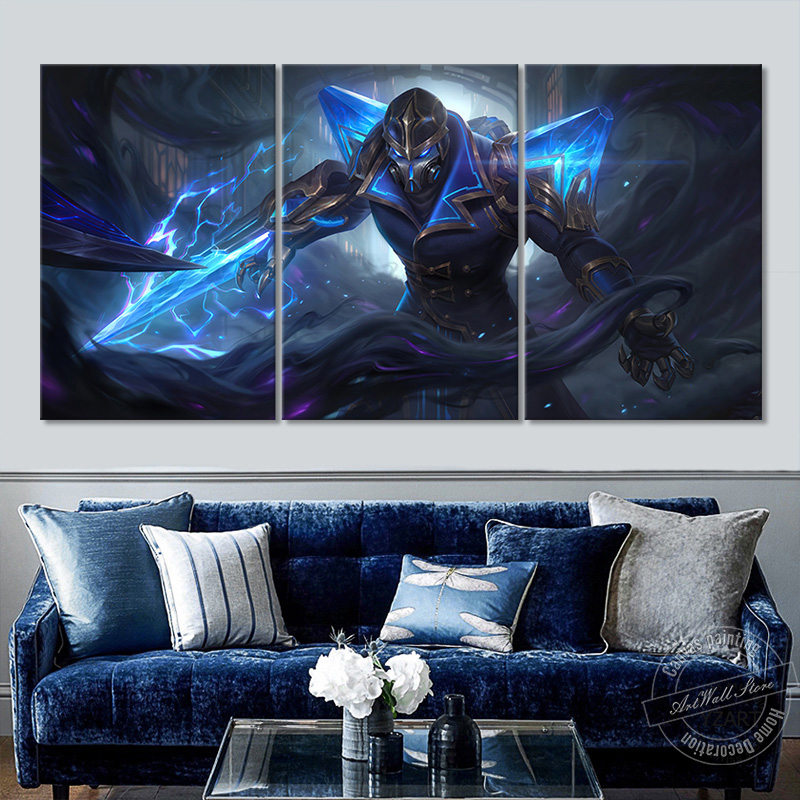 League Of Legends Kassadin Hextech Skins Canvas Wall Picture Lol Voidwalker Game Poster No Frame Canvas Painting Home Decor Painting Calligraphy Aliexpress