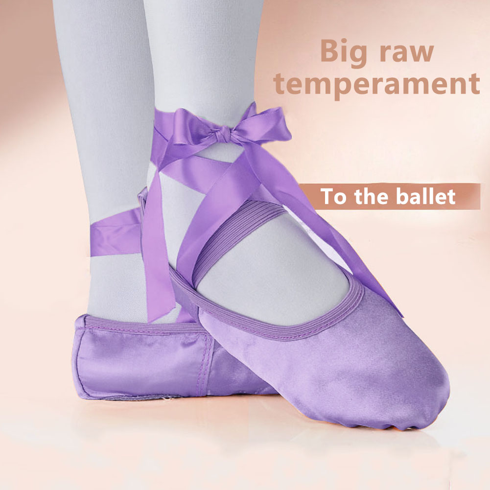 purple ballet shoes
