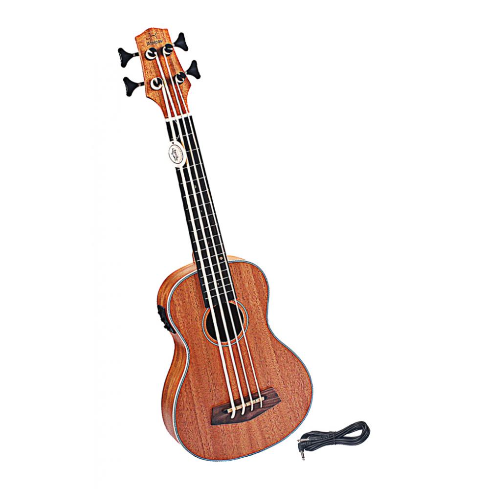 Solid body electric baritone ukulele