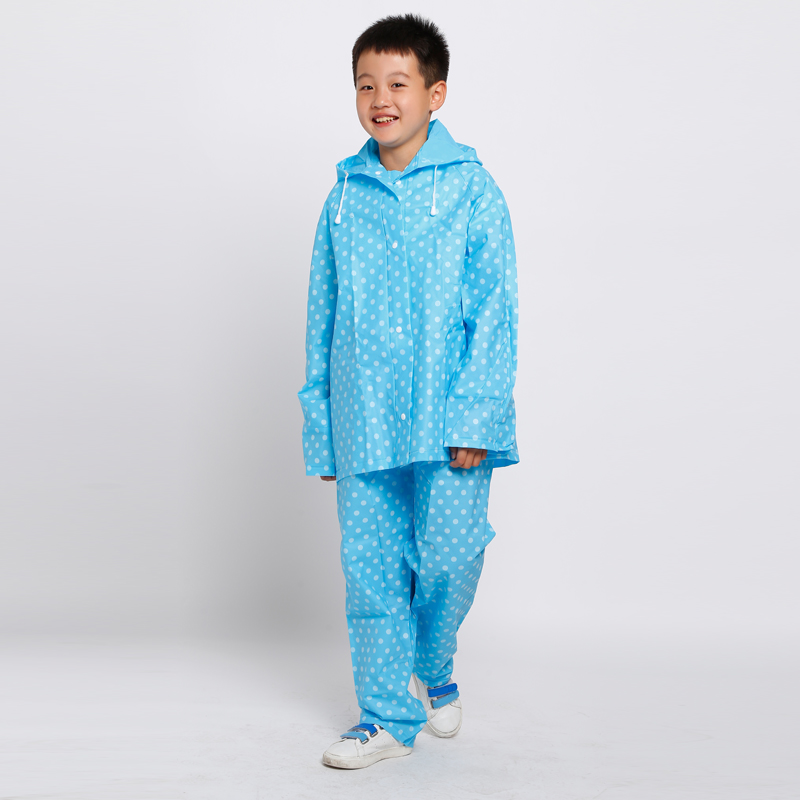 Girl & Boy Water Proof Plastic/PVC Rain Coat For Children 6-8 8-10 Ages 