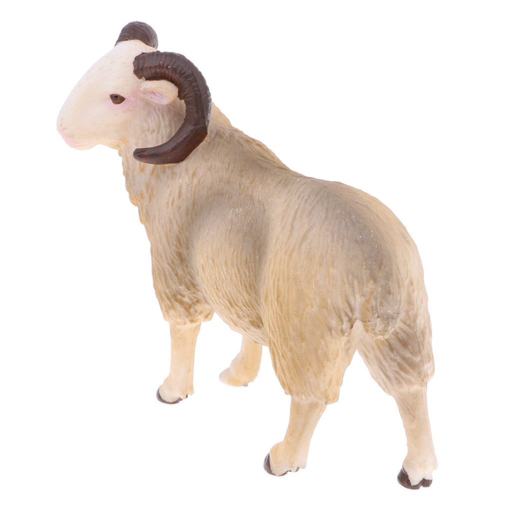 Realistic Bighorn Sheep Animal Model Action Figure Kids Educational Toy Gift 