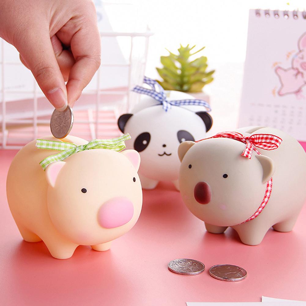 Child Animal Cow money Bo/îte dargent grande capacit/é Plastique Banques en plastique Compter Jar /Économie de monnaie Caisse Cash Bo/îte Tirelire Mignon