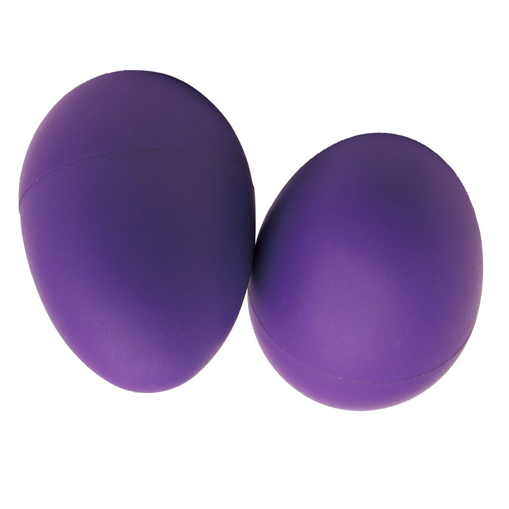 Description Picture 3 of itemPair Of Shaker Eggs Toy Percussion 5.6x3.9cm Drums Rhythm Musical Instruments Purple