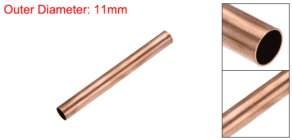 BTCS-X 1PCS Copper Round Tube 8mm-30mm Outer Diameter 100mm Used For Cooling Water Heating Tool Generator Copper Tube-cable Switch Equipment-DIY 200mm 300mm Long Hollow Straight Tube
