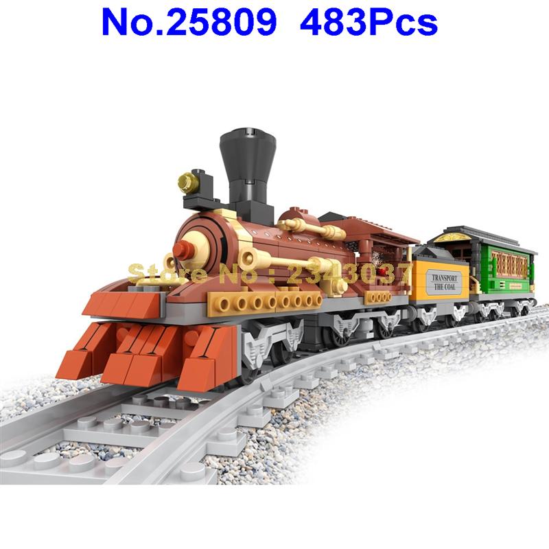 Ausini Trains Building Brick Set 25808 Railroad Car//Engine//Track Block Kit 573pc