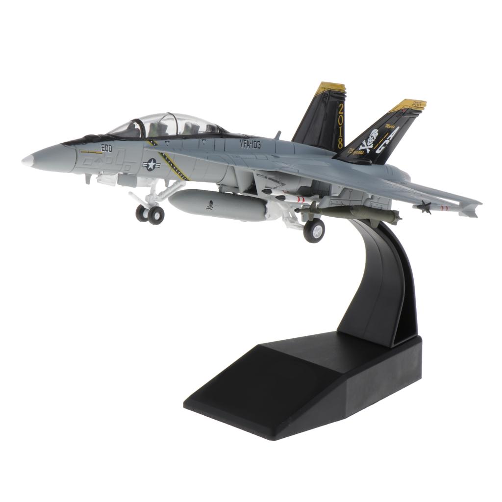 1/100 skala F/A-18 Strike Fighter Flugzeug Diecast Display Modell mit Stand 