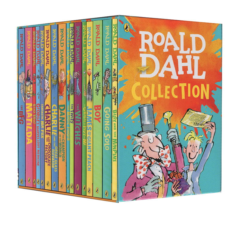 Roald Dahl مجموعة من 16 كتاب ا للأطفال أدب إنجليزي كتاب قصة قصة قراءة تعليمية في وقت مبكر للأطفال Aliexpress