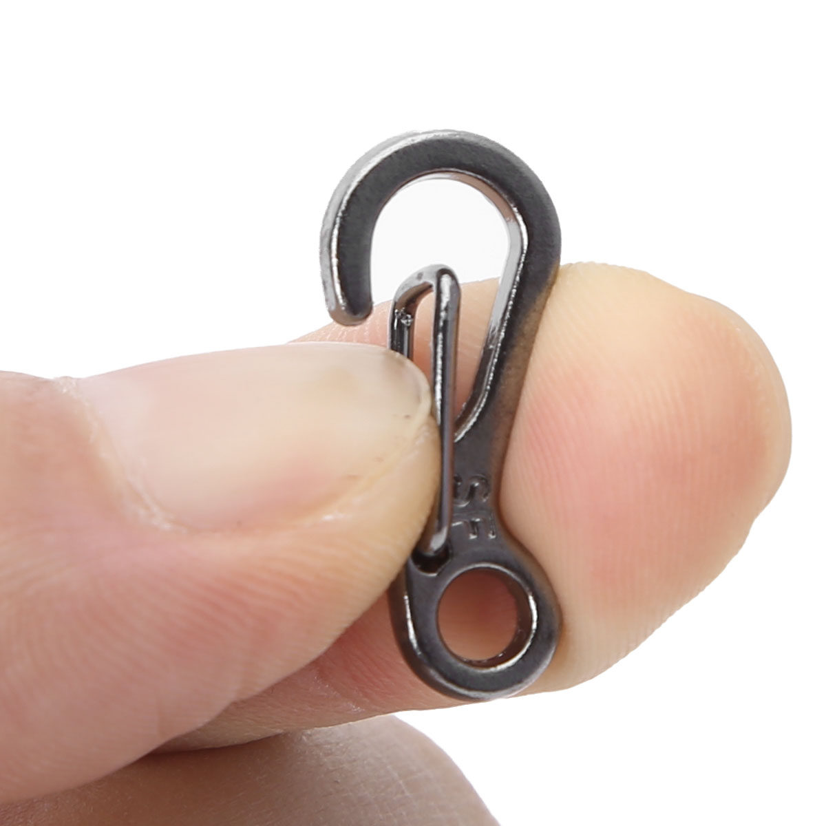 10pcs Mini SF Metal Carabiner Clips Tiny Snap Hooks Buckle Spring Clasp Keychain 