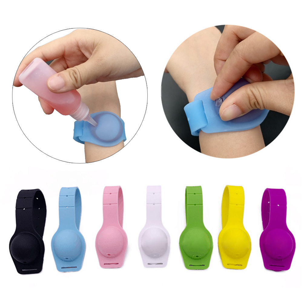 US Portable Silicone Soap Sani Clean Bracelet Wristband Hands Dispenser Band