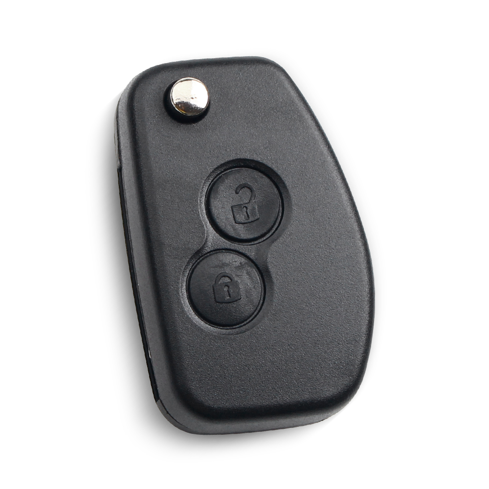 KEYYOU carcasa de llave modificada de 2 botones para coche, llave remota plegable con tapa KEYYOU carcasa de llave modificada de 2 botones para coche, llave remota plegable con tapa