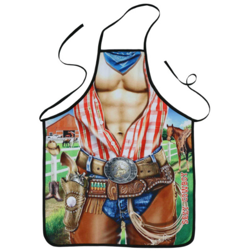 Description Picture 4 of item3D Funny Aprons Sexy Naked Man & Women Apron Dinner BBQ Party Cooking Apron Adult Baking Accessories Funny Gifts For Men