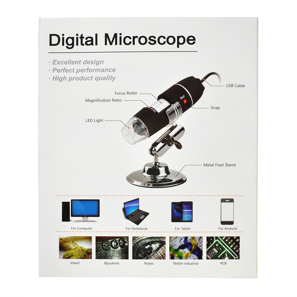packing list: 1 * microscope 1 * bracket 1 * calibration ruler