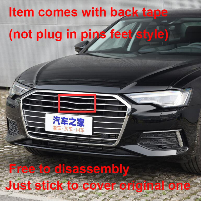 EMBLEM LOGO LOGO AUDI A3 A4 A5 A6 GREY SILVER FRONT GRILL 273 X 95mm