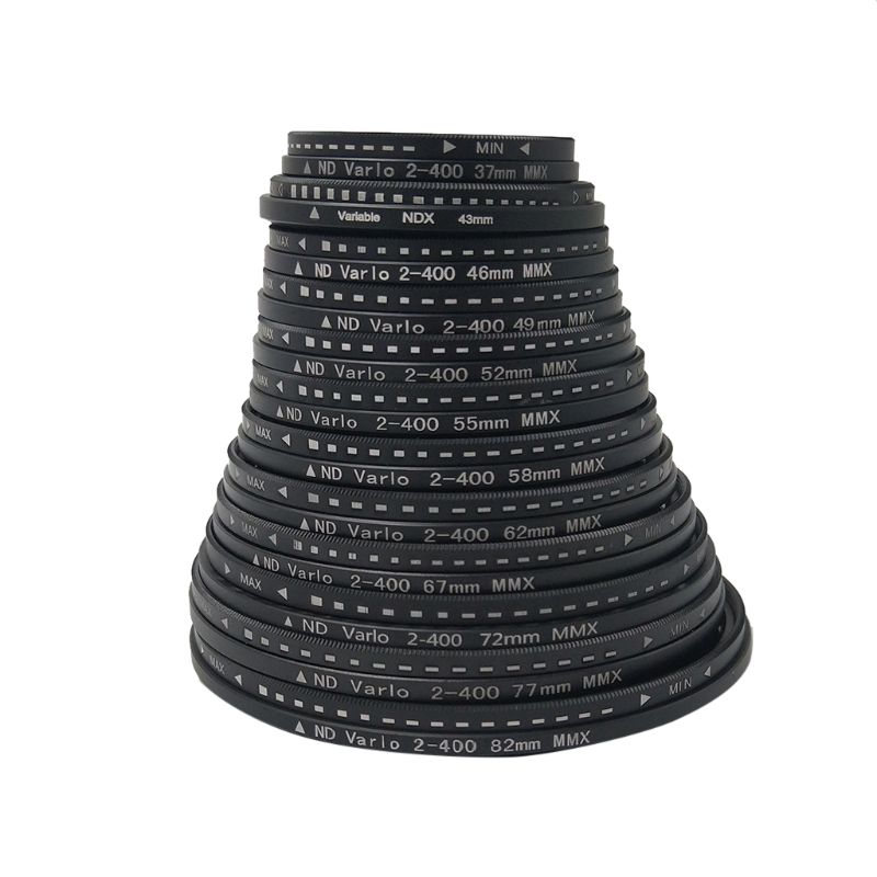 1Set 37mm 46mm 49mm 52mm 55mm 58mm 62mm 67mm 72mm 77mm Neutral Density Adjustable ND2 to ND400 Lens Filter Protector 72mm