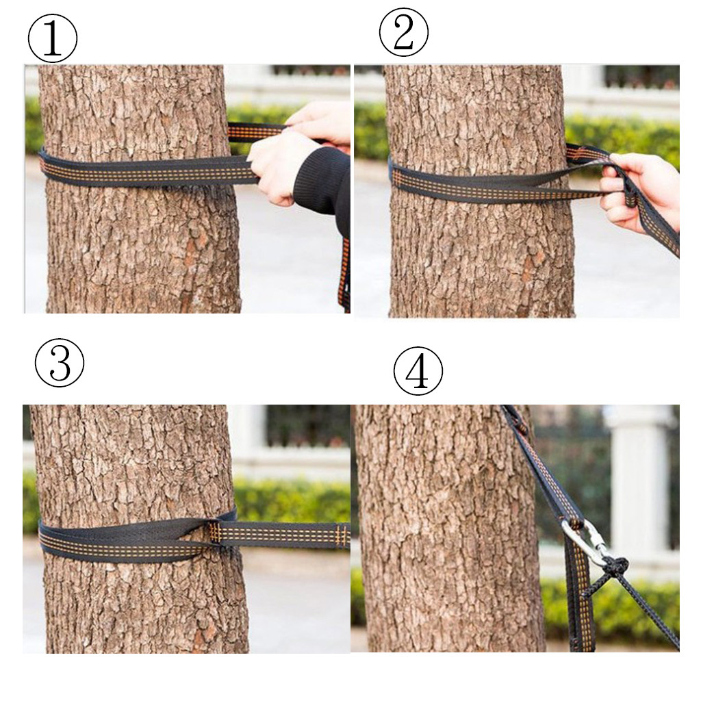 Adjustable Tree Hanging Hammock Straps Climbing Rope Aerial Yoga Hammock Belt2 M 