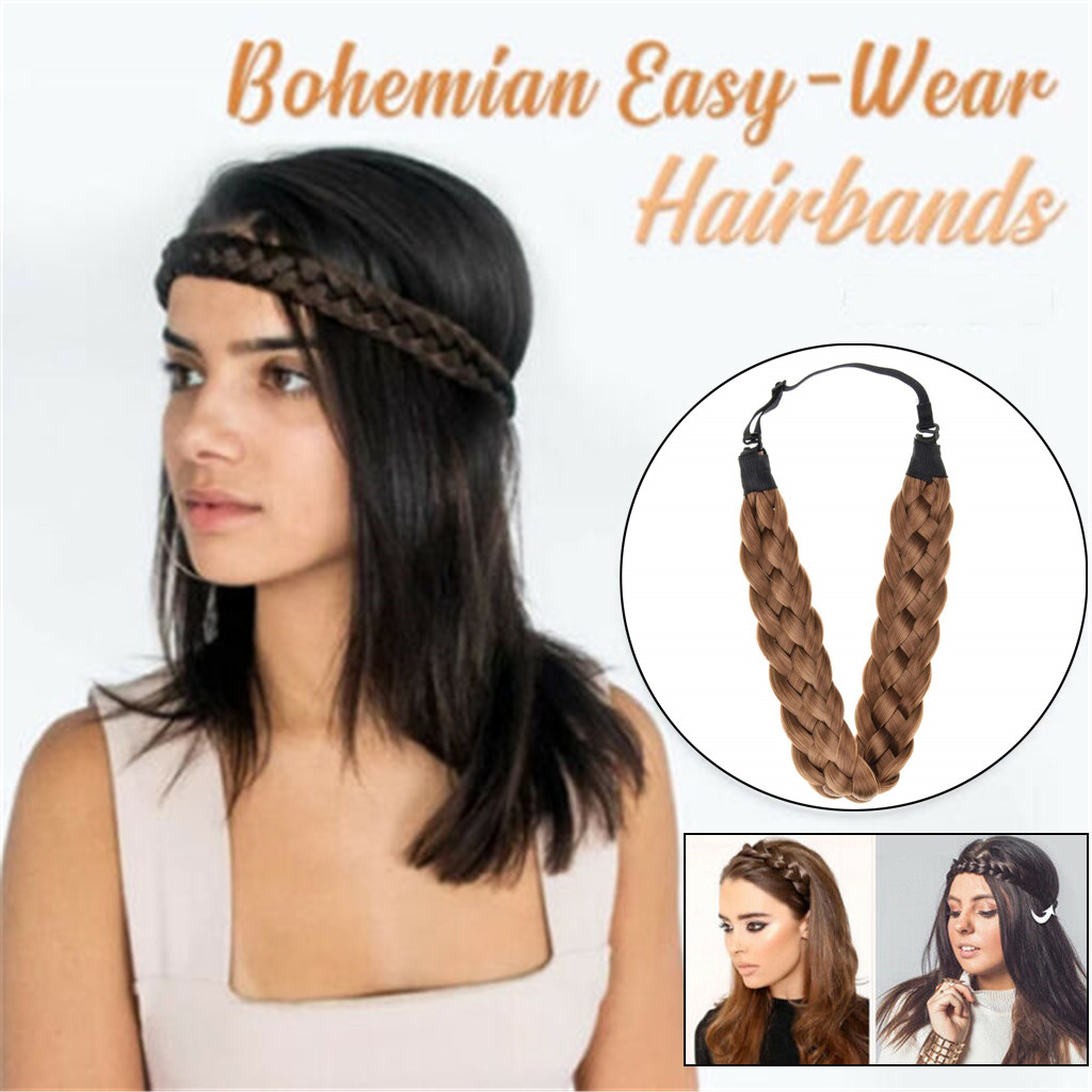 Vintage Braided Hair Band for Women & Girls