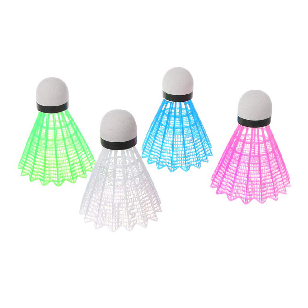 KE_ 4Pcs Creative LED Light Badminton Balls Plastic Outdoor Sports Shuttleco Details about   IC 