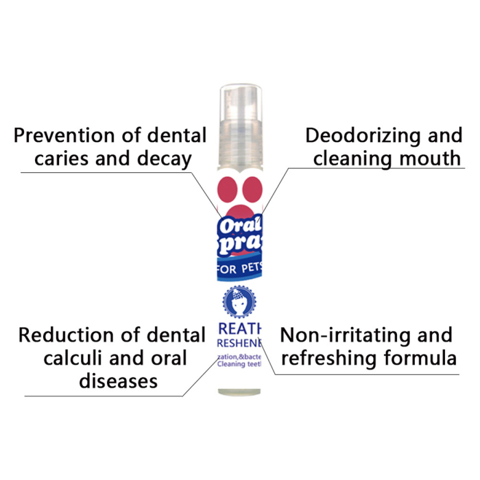 pet breath freshener mouth oral spray fresh breathing dental