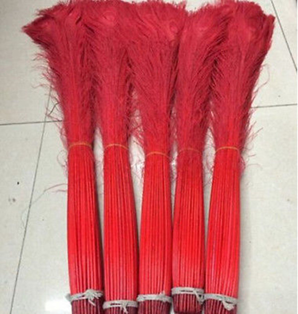 Description Picture 4 of item50-1000Pcs Natural Real Dyed Yellow Peacock Feathers 80-90CM/32-36inch Peacock Feather for Crafts Wedding Decoration Plumes