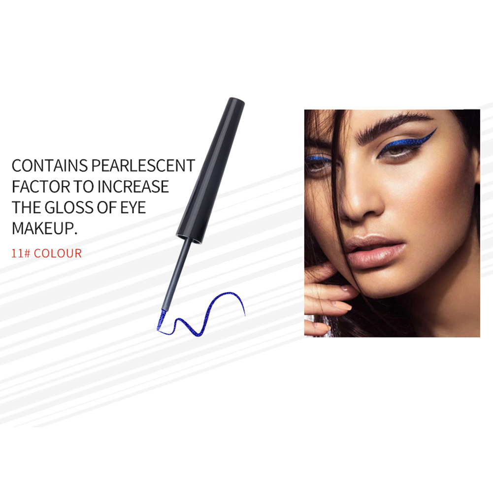 colored long-lasting waterproof smudge-proof liquid eye liner