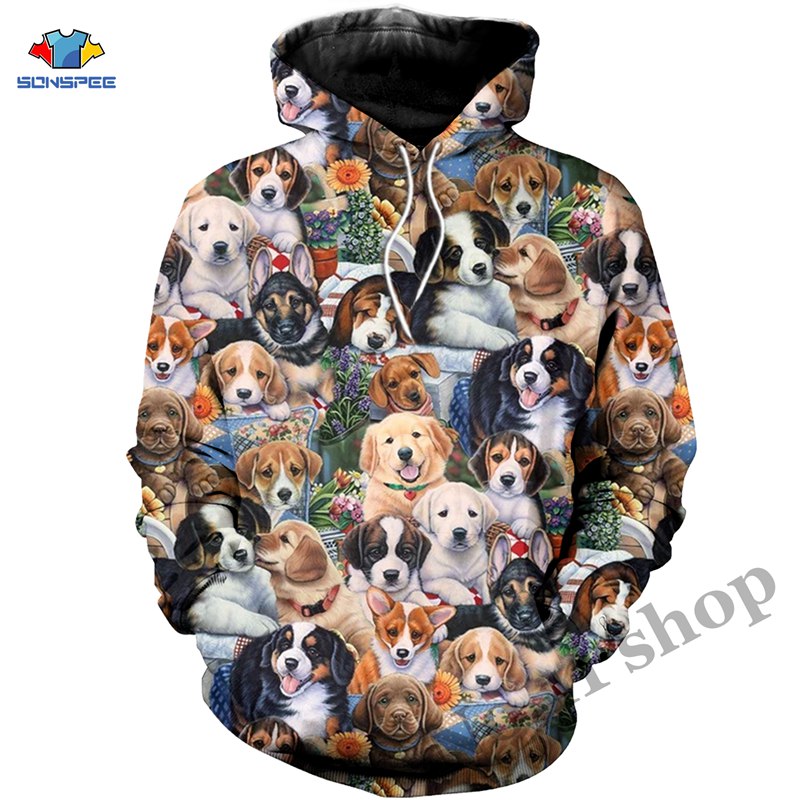Qirong Dabbing Dogs Hoodies Men/Women Cartoon Print Dog Sweatshirts Hoodie Man Winter Clothes Mens Casual Pullover