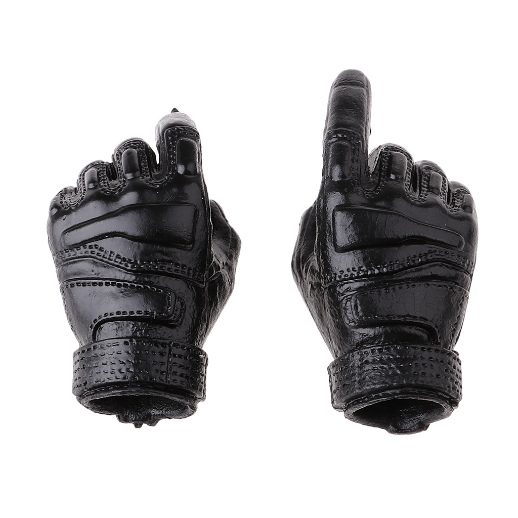 A53-07 1/6 Action Figure Female Glove Hands C Black 