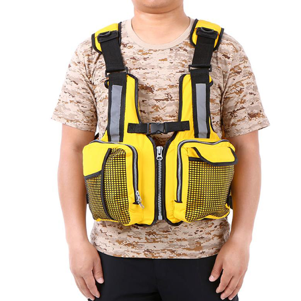 Adult Life Jacket Vest Multi Pocket Life Jacket Buoyancy Aid Safe Sailing Fishing  Vest - Fishing Vests - AliExpress