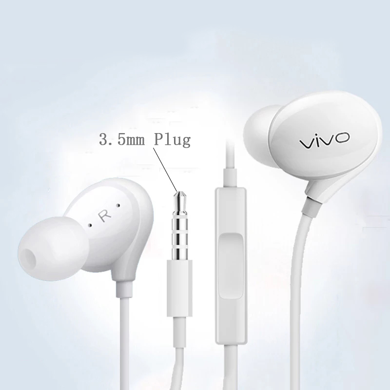 Vivo XE710 Earphone Wired Inear with Mic HiFi Music Headset for