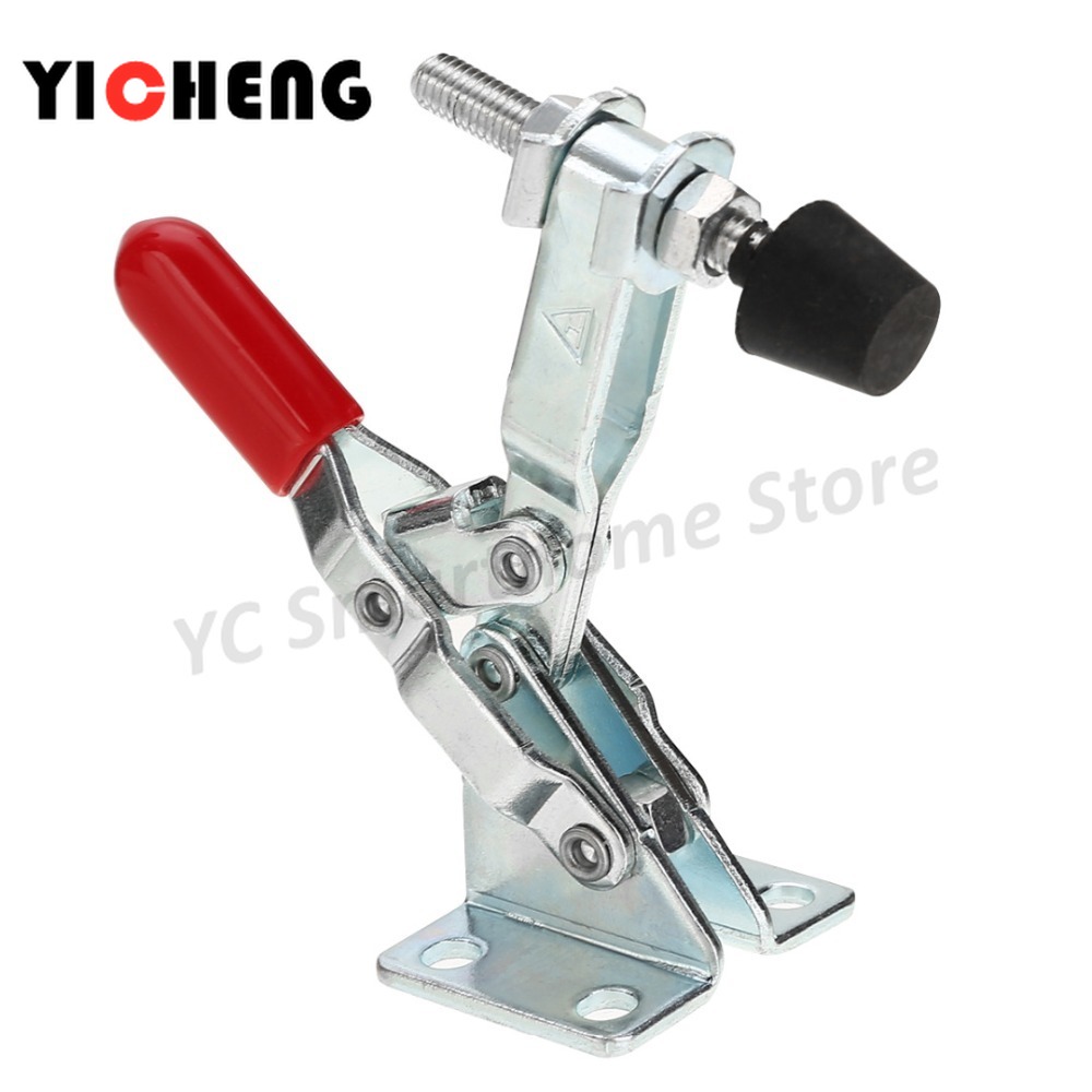 OBANGONG 8 Pcs Hand Tool Toggle Clamp 201A Antislip Red Horizontal Clamp GH-201A Quick Release Tool