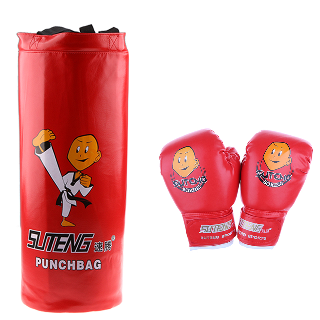 Punching Bag For Kids Guantes De Boxeo Para Niños Saco Juego Kit Bolsa Pegar 