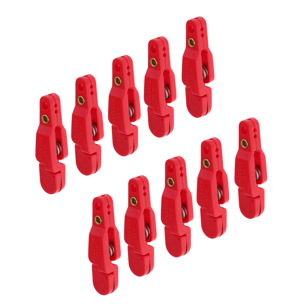 1/10Pc Red Release Clip For Kite Fishing Planer Board Downrigger Trolling Clip 