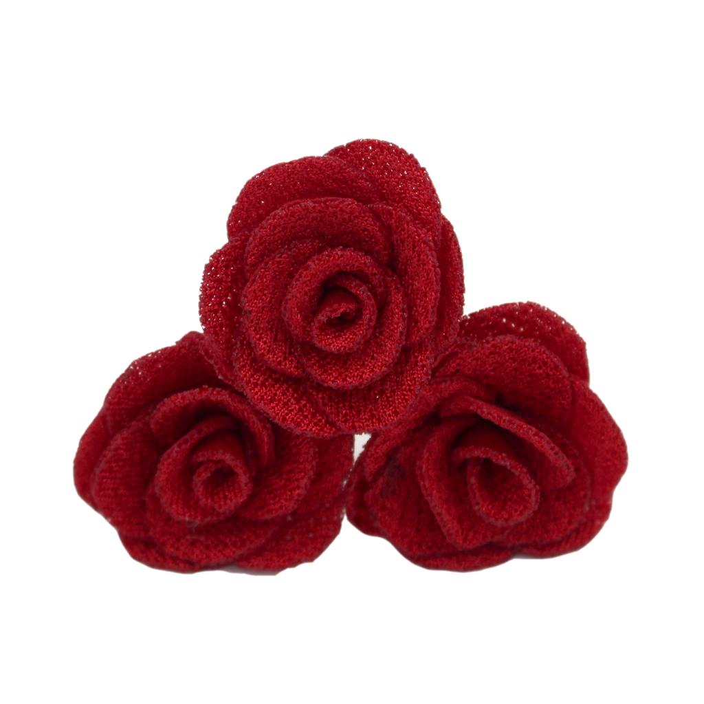 3pieces Wedding Hairpins Flowers Bridal Hair Solid Chiffon Flower