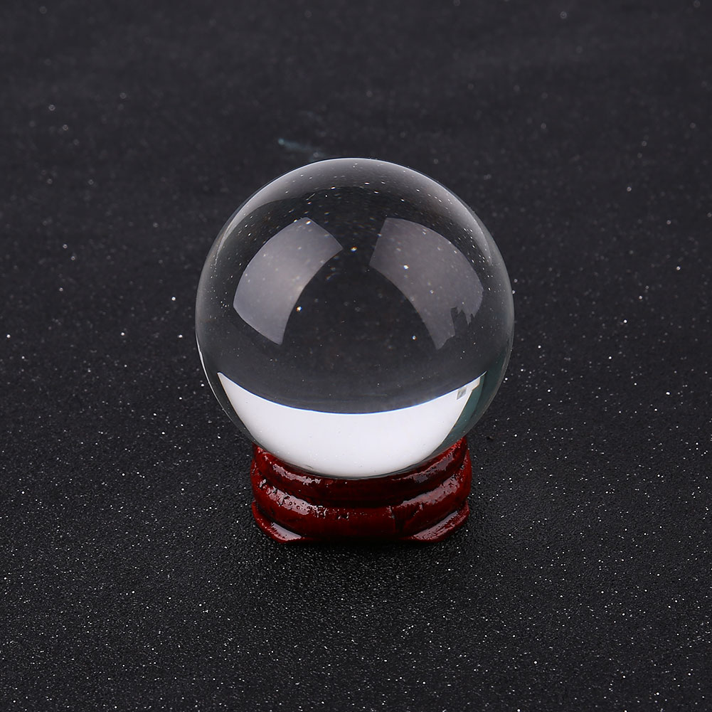 crystal ball sphere glass with stand 50mm/60mm pure clear