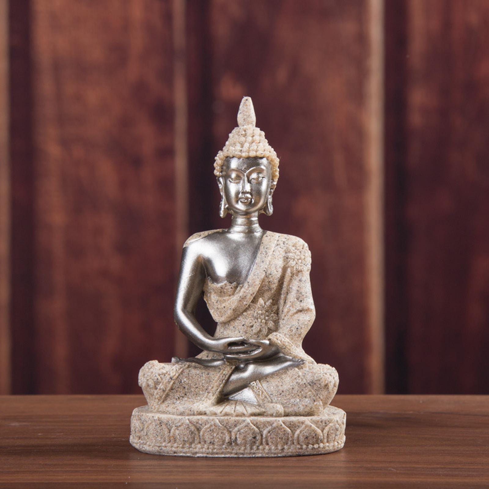 Buddha Miniature Meditation Statue Figurine Bronze Sculpture 